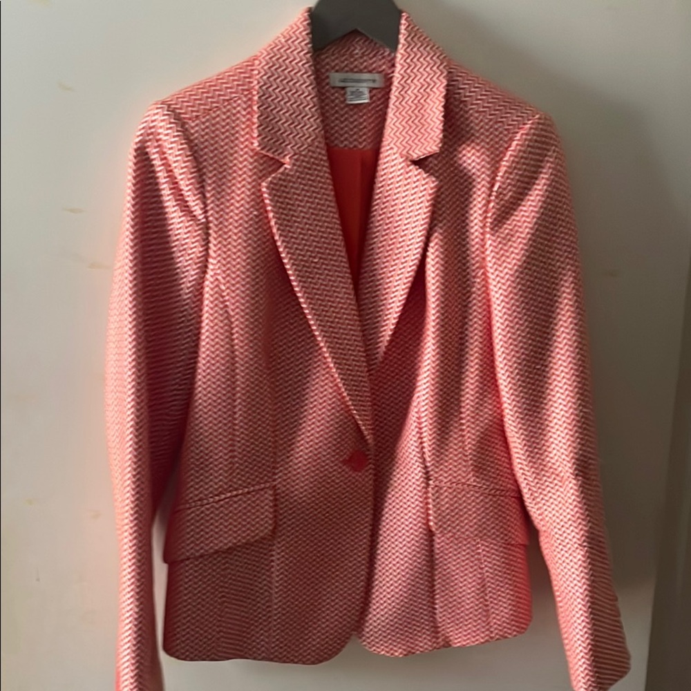Women's Orange Chevron Blazer